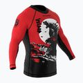Rashguard longsleeve pentru bărbați SMMASH Zilla roșu 3