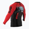 Rashguard longsleeve pentru bărbați SMMASH Zilla roșu 5