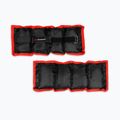 Bushido gleznă și încheietura mâinii greutăți 2x1 kg negru/roșu OB1 3