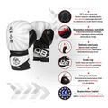 Mănuși de sparring pentru box Bushido “Japan”, alb, B-2v8-12oz 16