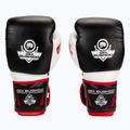 Mănuși de box cu gel din piele naturală Bushido, negru, B-2v11a-12oz