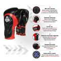 Mănuși de box cu sistem Wrist Protect Bushido, negru, Bb4-12oz 12