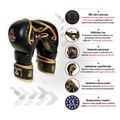 Mănuși de antrenament din piele Bushido MMA, negru, Arm-2011D-M 12