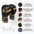 Mănuși de box din piele naturală Bushido, negru, B-2v13-10oz 15
