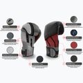 Mănuși de box din piele naturală Bushido, negru, B-2v14-10oz 9