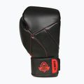 Mănuși de box DBX BUSHIDO "Hammer - Red" Muay Thai negre/roșii 3