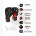 Mănuși de box DBX BUSHIDO "Hammer - Red" Muay Thai negre/roșii 13