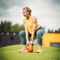 THORN FIT Cast Iron 16 kg kettlebell roșu 2