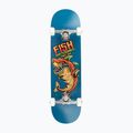 Fish Skateboards Zack Skateboard clasic pentru începători 8.0' albastru SKATE-ZAC-SIL-WHI 8