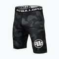 Pantaloni scurți de compresie pentru bărbați Pitbull West Coast Shorts Dillard grey camo