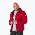 Jachetă de iarnă pentru bărbați Pitbull West Coast Padded Hooded Seacoast roșu cu glugă pentru bărbați