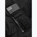 Geacă pentru bărbați Pitbull Sherpa Hooded Bomber black 11