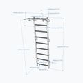 BenchK scara de gimnastică albă BK-721W 2