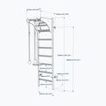 Scară de gimnastică BenchK 212W+A204 white matte/oak 8