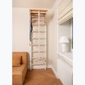 Scară de gimnastică BenchK 212W+A204 white matte/oak 10