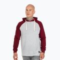 Hanorac pentru bărbați Pitbull West Coast Hooded Small Logo grey/burgundy