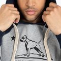 Hanorac pentru bărbați Pitbull West Coast Hooded California 210 grey/dark navy 3