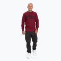 Hanorac pentru bărbați Pitbull West Coast Crewneck Classic Logo burgundy 2