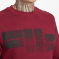 Hanorac pentru bărbați Pitbull West Coast Crewneck Classic Logo burgundy 4