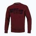 Hanorac pentru bărbați Pitbull West Coast Crewneck Classic Logo burgundy 6