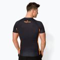 Rashguard pentru bărbați Pitbull West Coast Rash T-S Orange Dog black 3