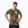 Tricou pentru bărbați Pitbull West Coast Slim Fit Lycra Small Logo woodland camo