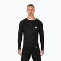 Bărbați Rashguard cu mânecă lungă Pitbull West Coast Net Camo 2 Rash black camo