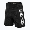 Pantaloni scurți de grappling pentru bărbați Pitbull West Coast Grappling 3 Net Camo Hilltop 2 black