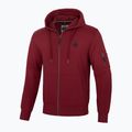Hanorac pentru bărbați Pitbull West Coast Everts Hooded Zip burgundy