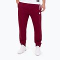 Pantaloni de trening Pitbull West Coast pentru bărbați cu logo mic și grup Terry Burgundy