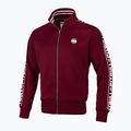 Bărbați Pitbull West Coast Trackjacket Bandă Logo Terry Group Burgundy 4