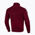 Bărbați Pitbull West Coast Trackjacket Bandă Logo Terry Group Burgundy 5