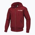 Jachetă pentru bărbați Pitbull West Coast Athletic Logo Hooded Nylon burgundy