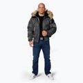 Geacă de iarnă pentru bărbați Pitbull Harvest Hooded Bomber graphite 2