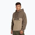 Bluză pentru bărbați Pitbull Hilltop 2 Hooded brown/pale sand