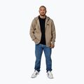 Bluză pentru bărbați Pitbull Small Logo Hooded Zip pale sand 2