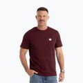 Tricou pentru bărbați Pitbull Small Logo dark burgundy