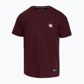Tricou pentru bărbați Pitbull Small Logo dark burgundy 4