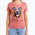 Tricou pentru femei Pitbull Watercolor coral 4