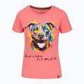 Tricou pentru femei Pitbull Watercolor coral 6