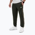 Pantaloni pentru bărbați Pitbull Trackpants Tape Logo Terry Group old green
