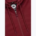 Hanorac pentru bărbați  Pitbull Tape Nugget Hooded Zip Sweatshirt burgundy 8
