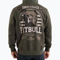 Hanorac pentru bărbați Pitbull Troublemaker Hooded Zip Sweatshirt old green 3