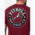 Tricou pentru bărbați Pitbull San Diego CA black burgundy 3