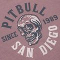 Tricou pentru bărbați Pitbull Shkull Logo dusty burgundy 3