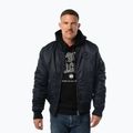 Geacă pentru bărbați Pitbull Hacket Washed Bomber dark navy