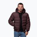 Geacă de iarnă pentru bărbați Pitbull Dillon Quilted Hooded burgundy 4