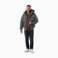 Geacă de iarnă pentru bărbați Pitbull Patton Quilted Hooded taupe 2