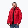 Geacă de iarnă pentru bărbați Pitbull Piedmont Quilted Hooded fluo/red