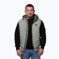 Vestă pentru bărbați Pitbull Naylor Padded Hooded dusty salvia